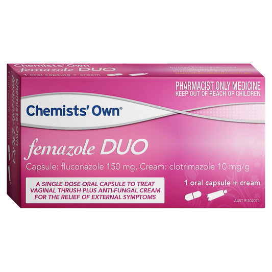 Chemists' Own Femazole capsule and cream Duo S3