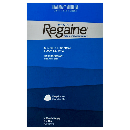 Regaine Men Extra Strength Foam 60 g x4 (4 Month Supply)