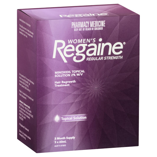 Regaine Women Regular Strength Solution 60 mL x3 (3 Month Supply)