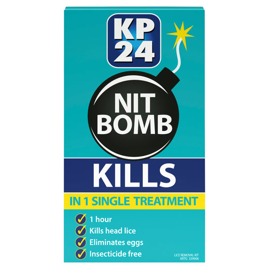 KP24 Head Lice Nit Bomb 50mL with Comb