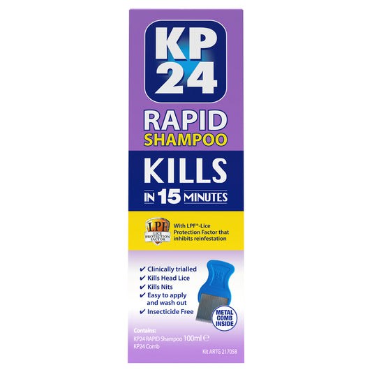 KP24 Head Lice Rapid Shampoo with LPF 100mL