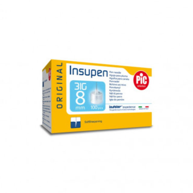 Insupen Insulin Pen Needles 31G 8mm  Pack of 100