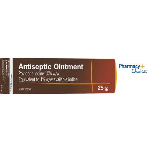 Pharmacy Choice Povidone-Iodine 10% Antiseptic Ointment 25g