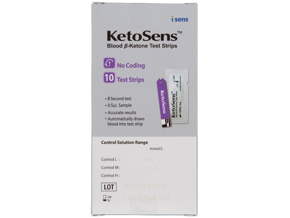 CareSens KetoSens Blood Ketone Test Strips Box of 10
