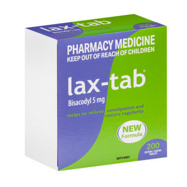 Lax Tablets Bisacodyl 5mg Blister 200