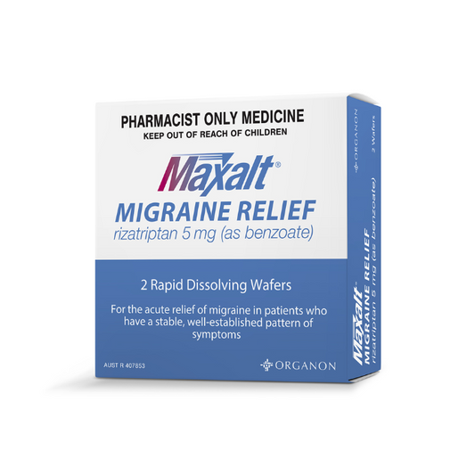 Maxalt Migraine Relief 5mg Wafer 2 Pack - Rizatriptan