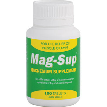 Mag-Sup Magnesium Supplement 500mg 100 Tablets