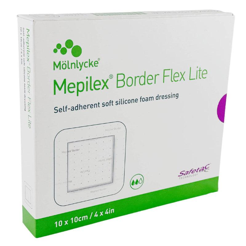 Mepilex Border Flex Lite Foam Dressing 10cm x 10cm 5 Pack