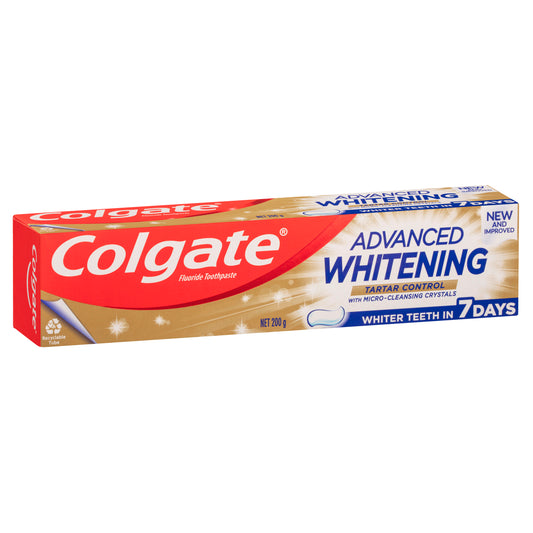 Colgate Advanced Whitening Tartar Control Toothpaste 200g x12