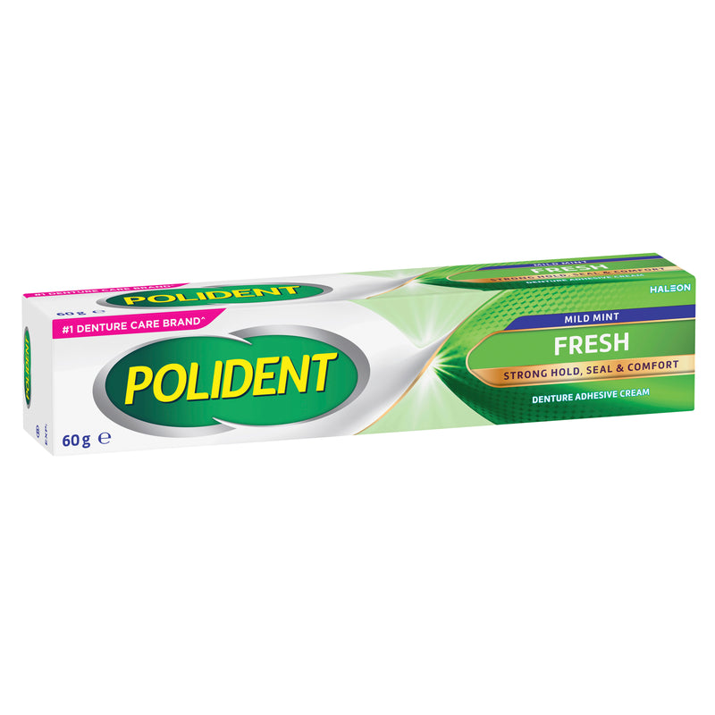 Polident Adhesive Cream Fresh Mint 60g