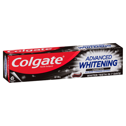 Colgate Advanced Whitening Charcoal Toothpaste 180g x12