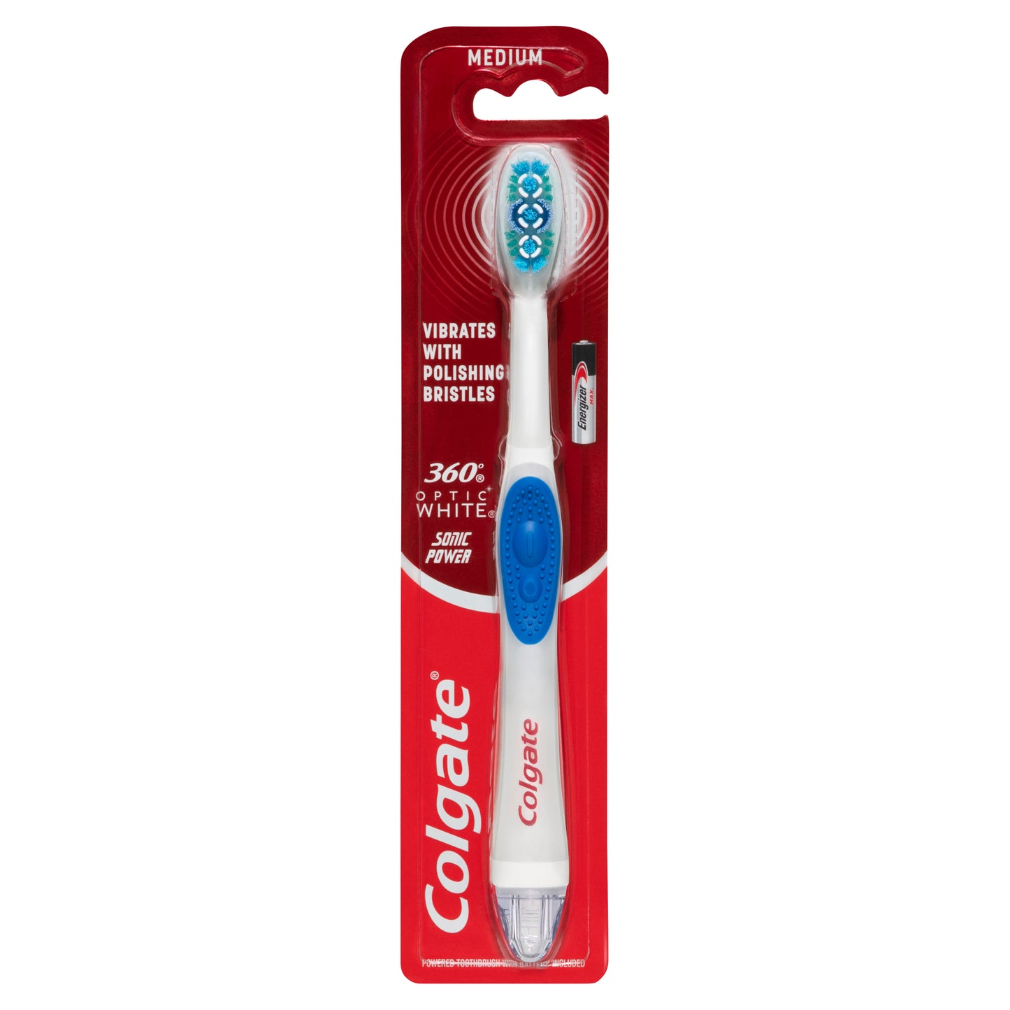 Colgate Optic White One Sonic Power Medium Toothbrush x6