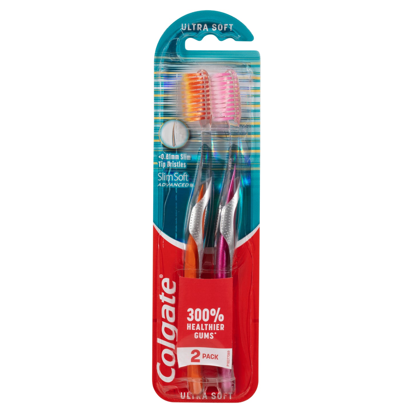 Colgate Slim Soft Advanced Toothbrush 2pk x6