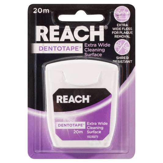 Reach Dentotape Waxed Dental Floss 20m