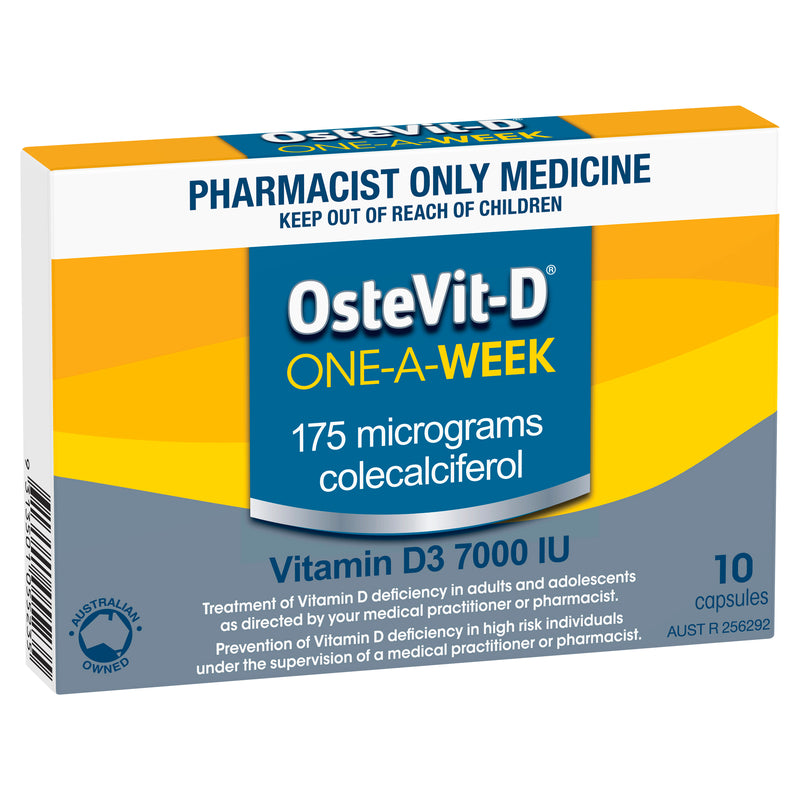 OsteVit-D Vitamin D3 7000IU 1-A-Week 10 Capsules