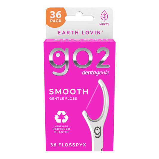 GO2 Smooth Flosspyx Mint 36pk x6