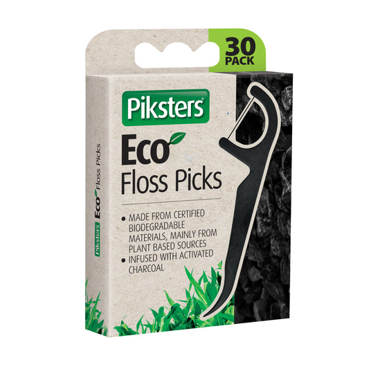 Piksters Eco Charcoal Floss Picks