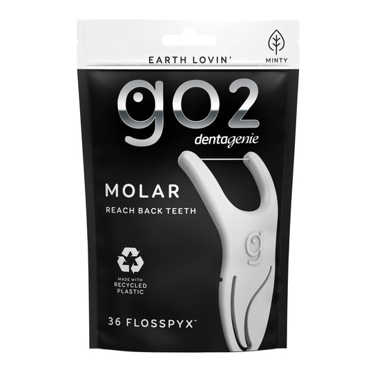 GO2 Dentagenie Molar Flosspyx Mint 36pk x6
