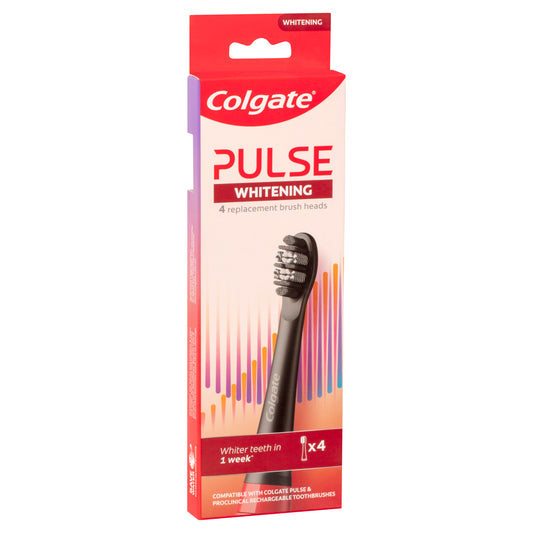 Colgate Electric Toothbrush Pulse White Replacement Heads 4pk