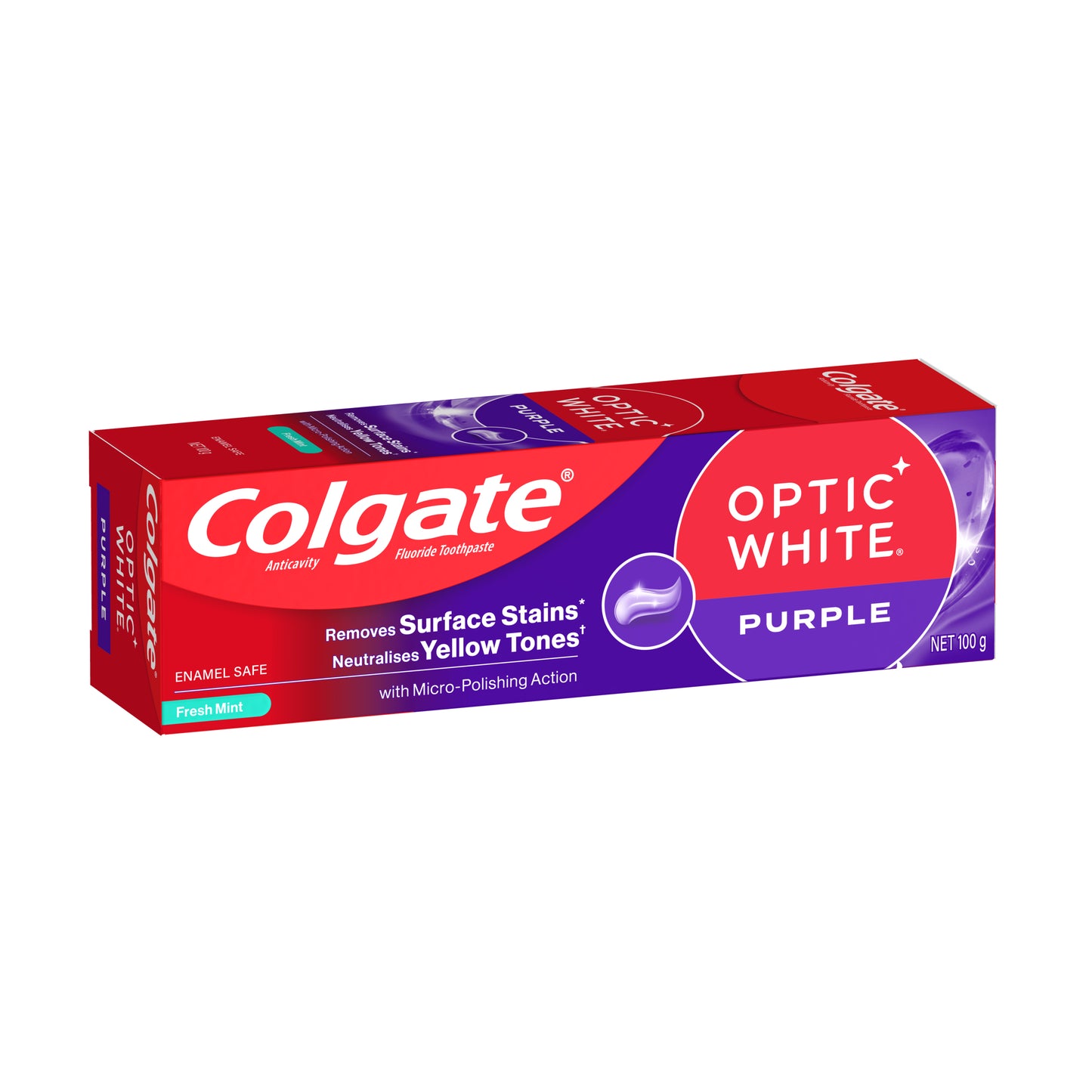 Colgate Optic White Purple Toothpaste 100g x12