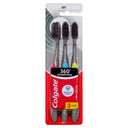 Colgate 360 Charcoal Antibacterial Soft Toothbrush 3pk x6