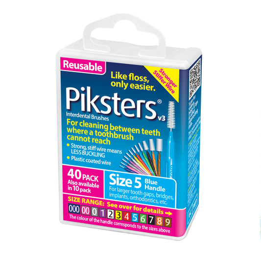 Piksters Interdental Brushes Size 5 Blue 40pk