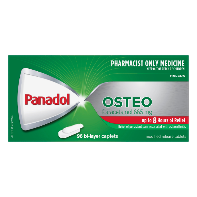 Panadol Osteo Paracetamol 665mg Modified Release Caplets 96