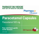 Pharmacy Choice Paracetamol 500mg Capsules 100