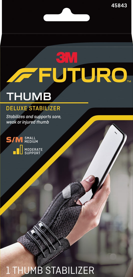 FUTURO Deluxe Thumb Stabilizer (Black) Small/Medium