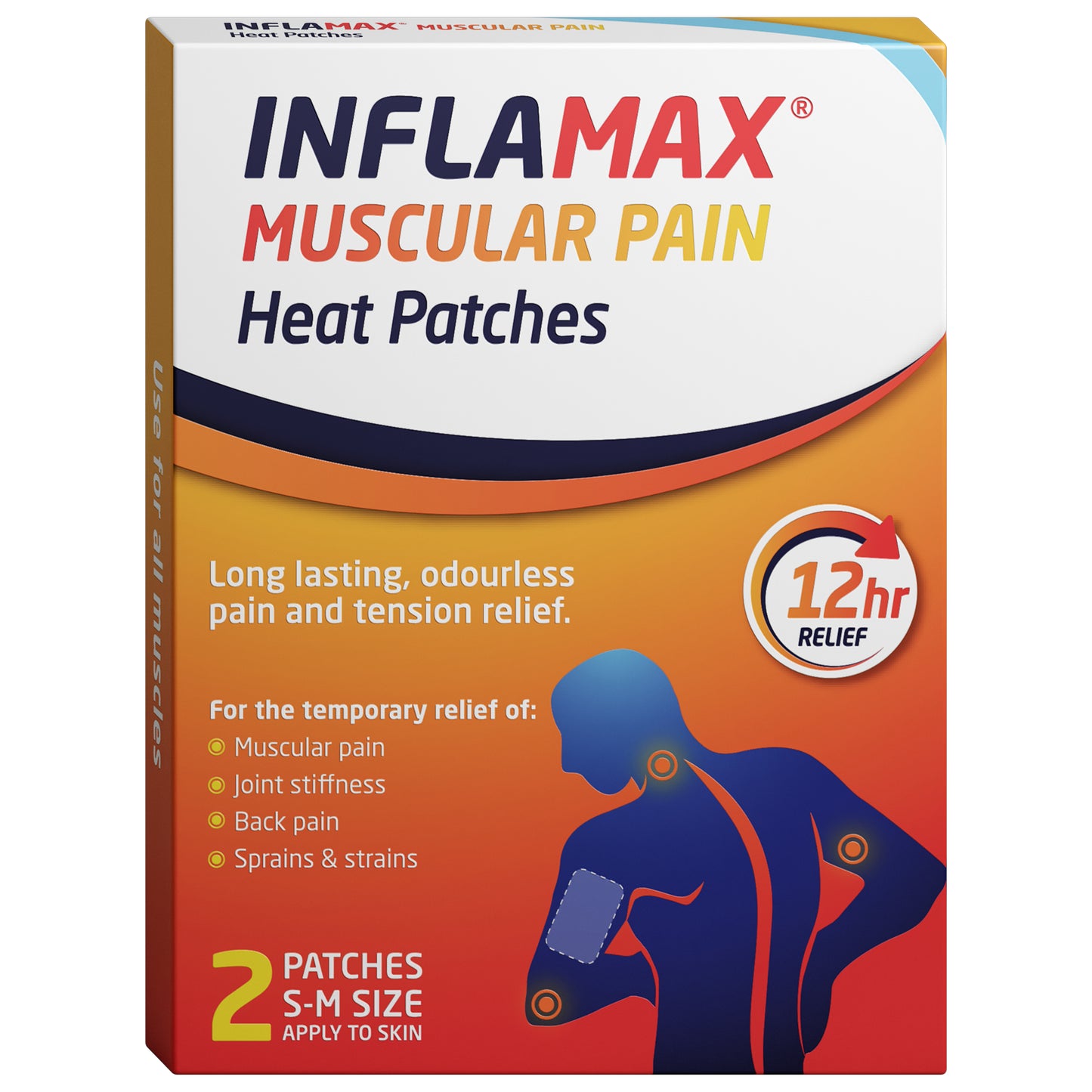 Inflamax Muscular Pain Heat Patch 2Pk