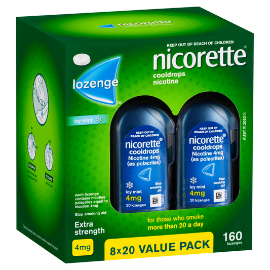 Nicorette Cooldrops Lozenges Value Pack 4 mg 160 Pack
