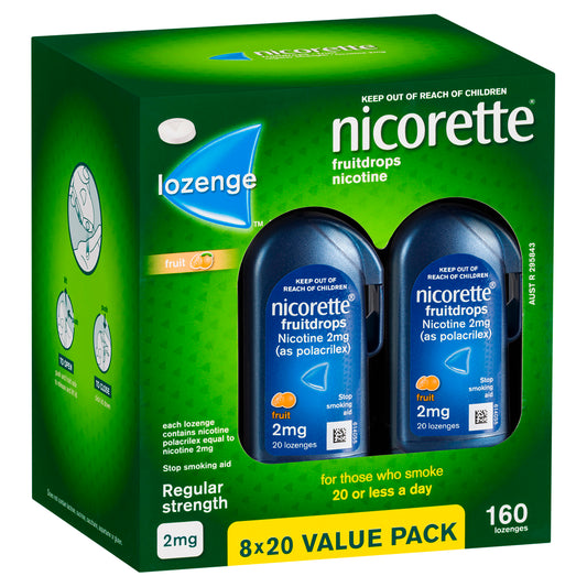 Nicorette Freshfruit Lozenges Value Pack 2 mg 160 Pack