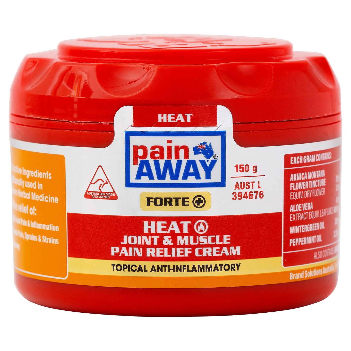 PainAway Forte+ Heat Pain Relief Cream 150g