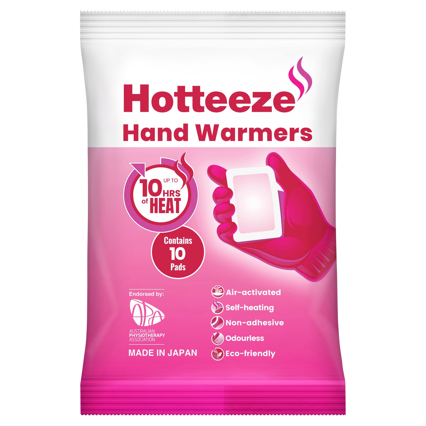Hotteeze Hand Warmers 10Pk