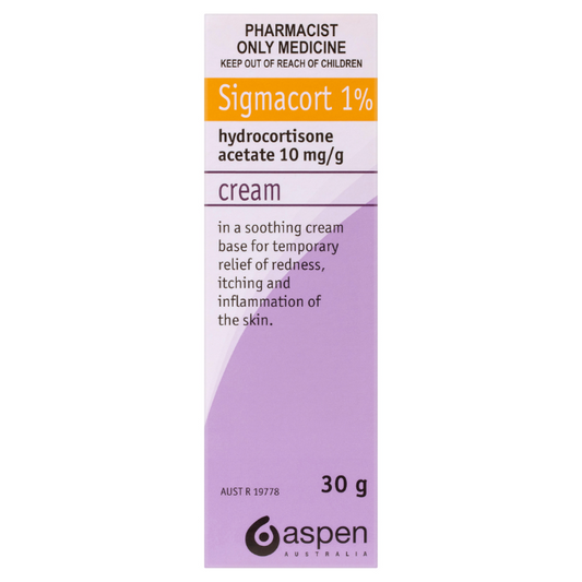 Sigmacort 1% Cream 30g - Hydrocortisone