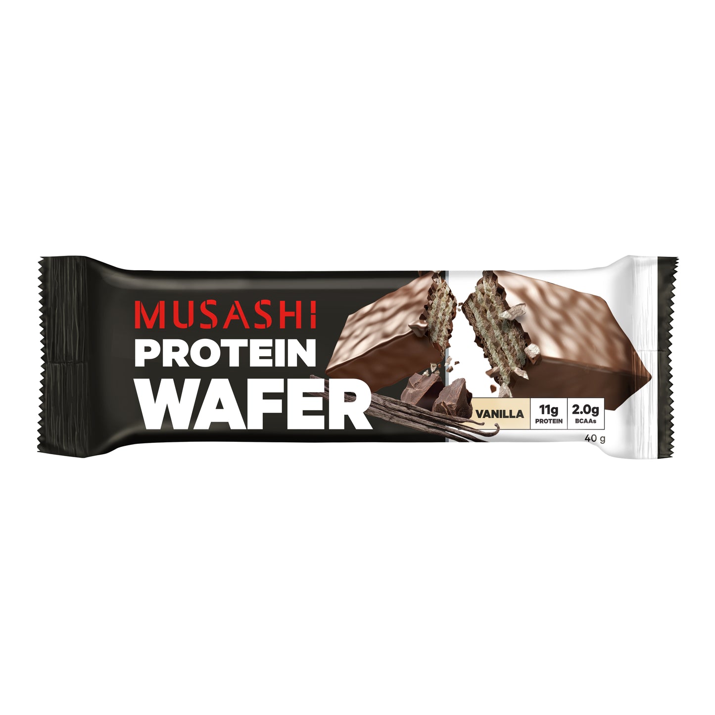 Musashi Protein Wafer Bar Vanilla 40g x12