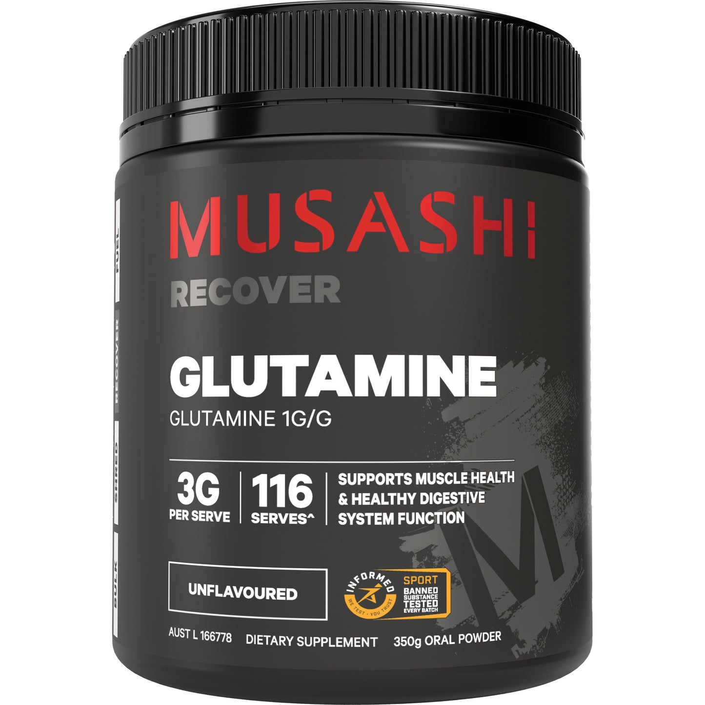 Musashi Glutamine Unflavoured Powder 350g
