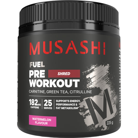 Musashi Pre-Workout Shred Watermelon 225g