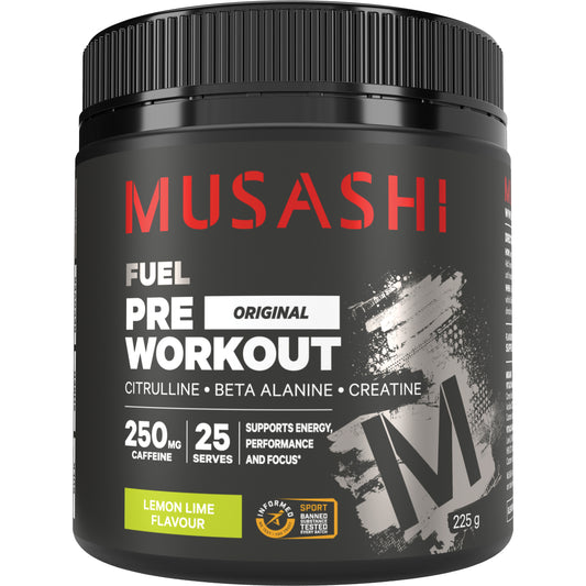 Musashi Pre-Workout Lemon Lime 225g