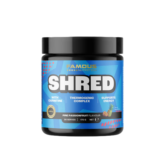 Famous Nutrition Shred Pineapple Passionfruit 175g