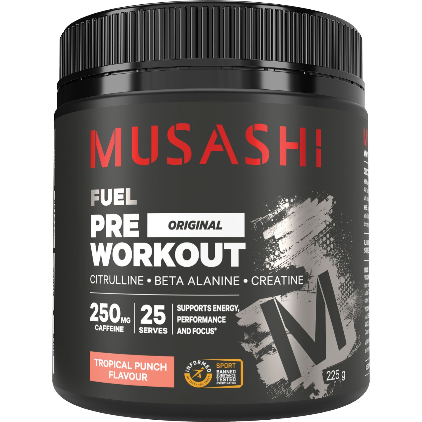 Musashi Pre-Workout Tropical Punch 225g