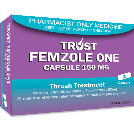 Trust Femzole One Fluconazole 150mg 1 Capsule