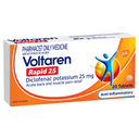 Voltaren Rapid Diclofenac Potassium 25mg 20 Tablets